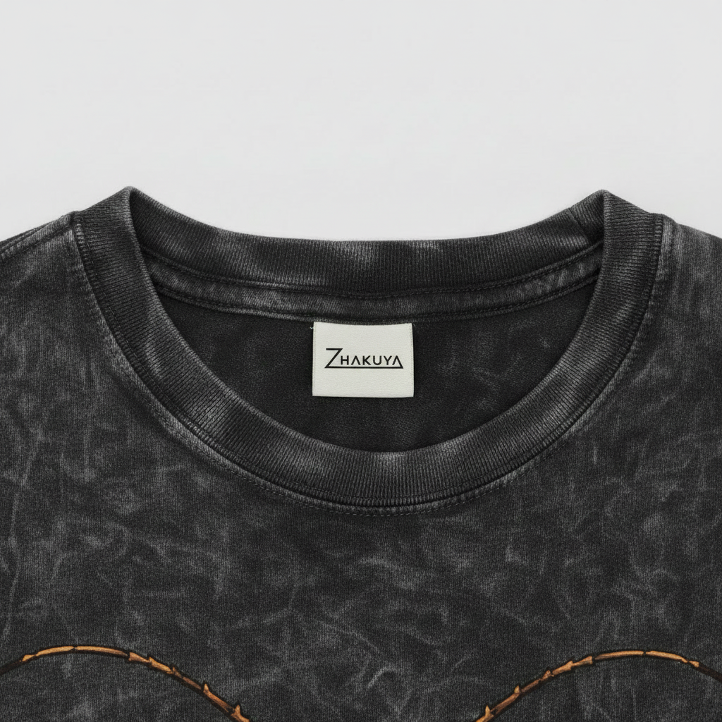 Acidwash Oversized Collar — Zhakuya White Label