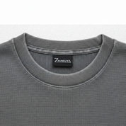 Acidwash Waffle Collar — Zhakuya Dark Label
