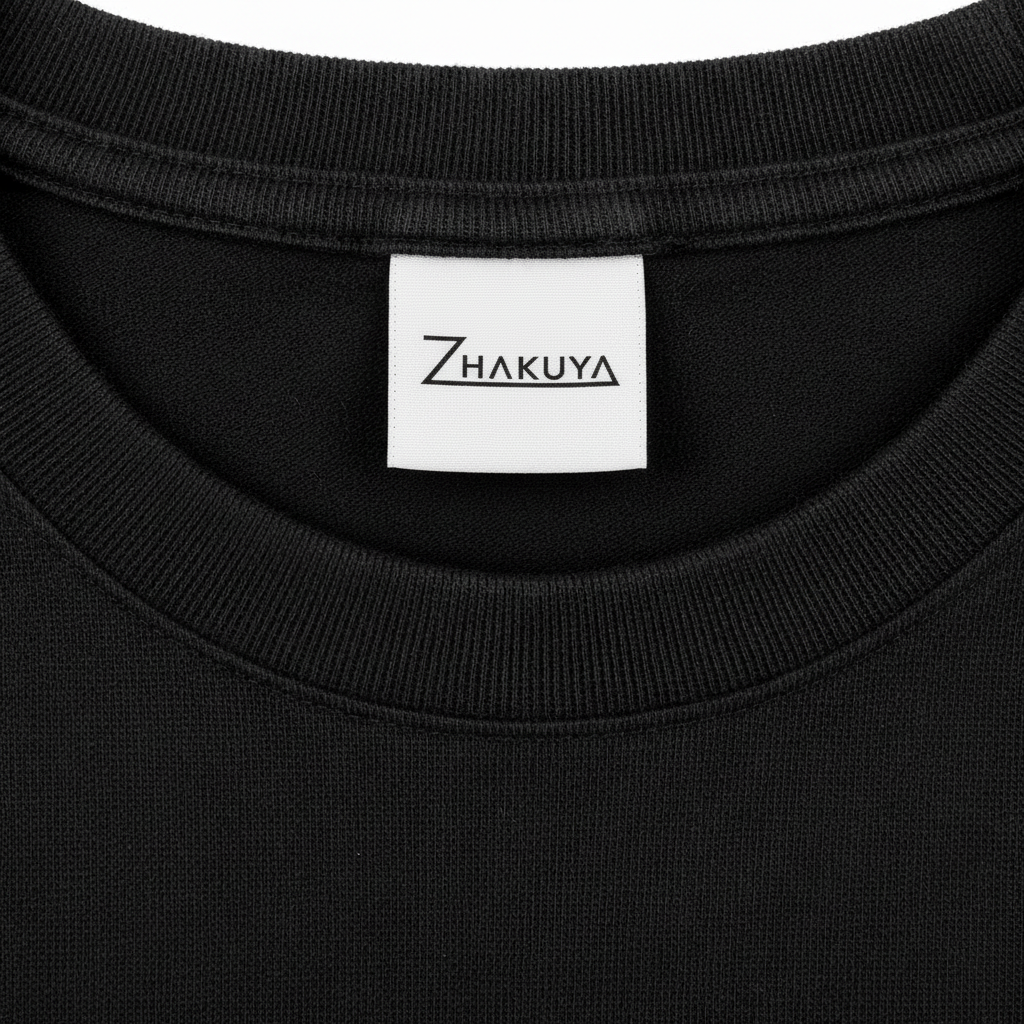Black Boxy Fit Collar — Zhakuya Light Label