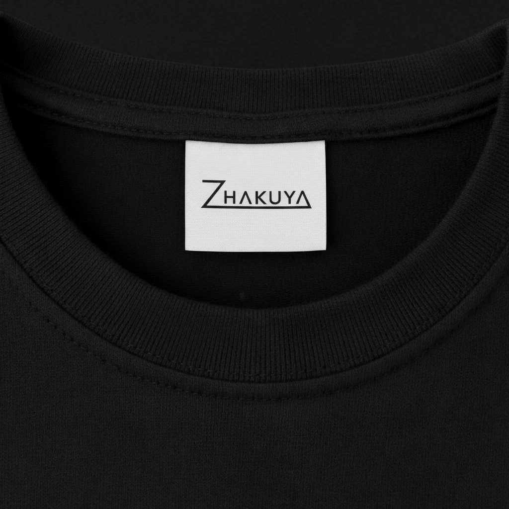 Black Boxy Fit Collar — Zhakuya Light Label