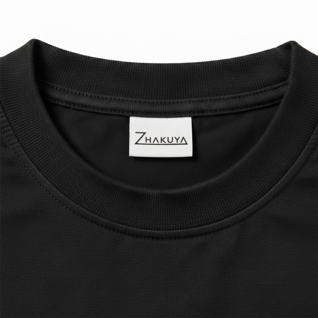 Black Ombré Wash Boxy Fit Collar — Zhakuya Light Label