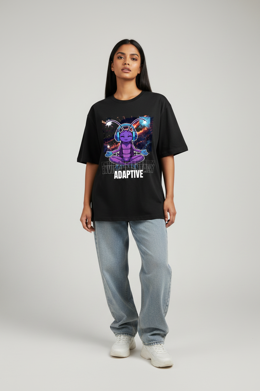 Female - Black Oversized Front