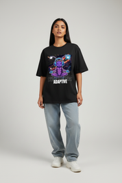 Female - Black Oversized Front