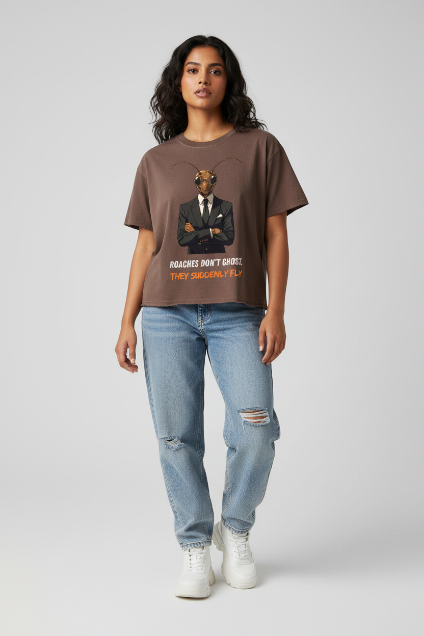 Female model - Brown Boxy