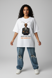 Female model - White Oversized 3