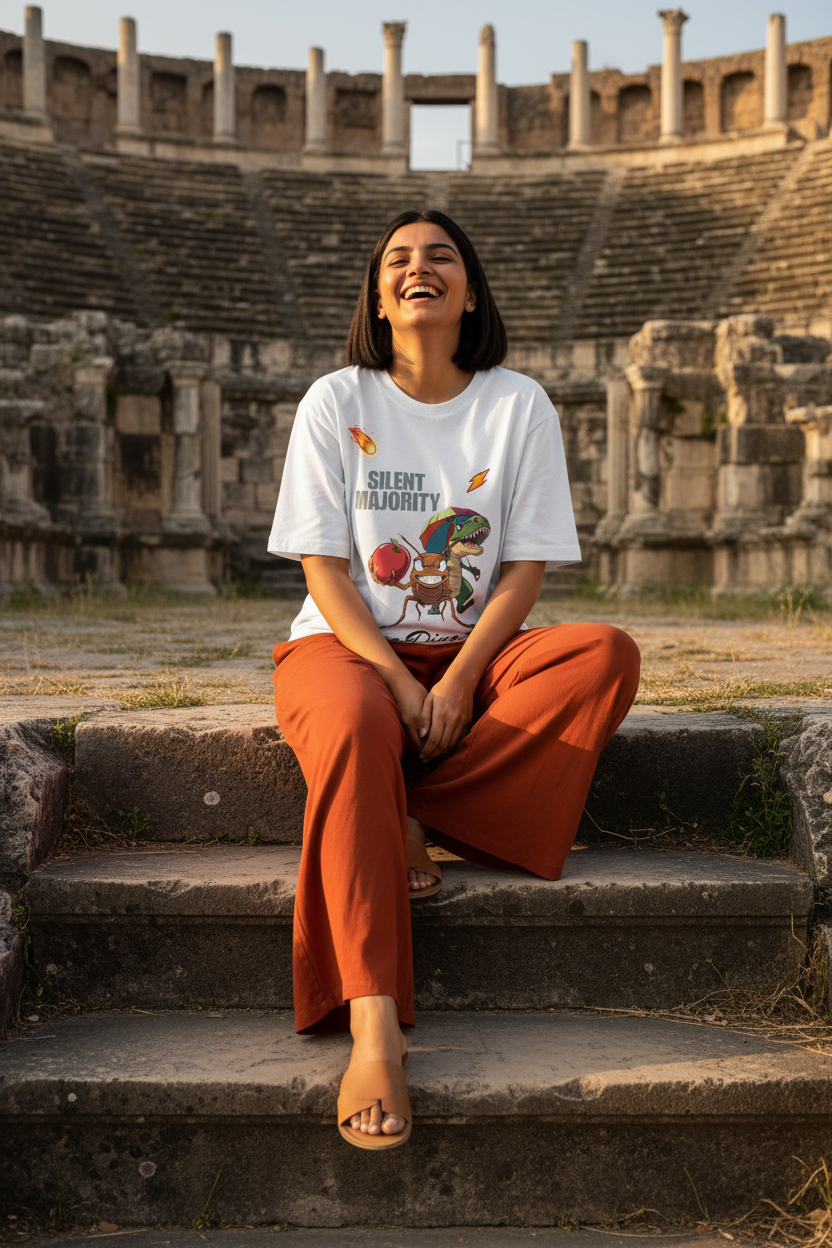 Lifestyle ancient ruins female