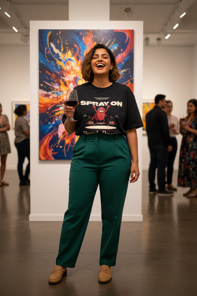 Lifestyle art gallery female