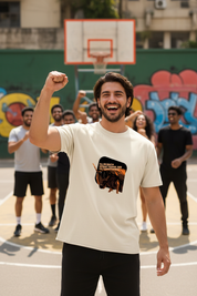 Lifestyle basketball court male raw hem