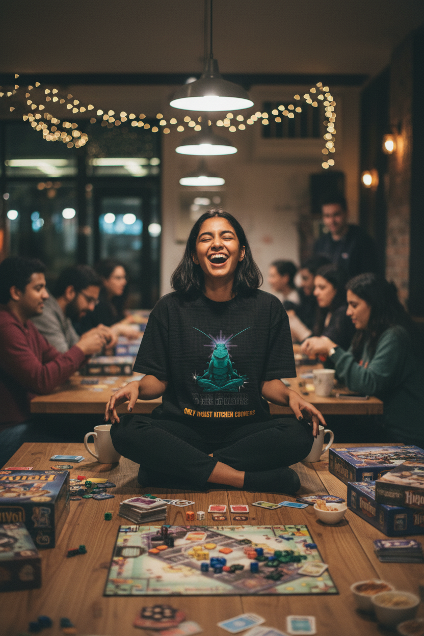 Lifestyle board game cafe female