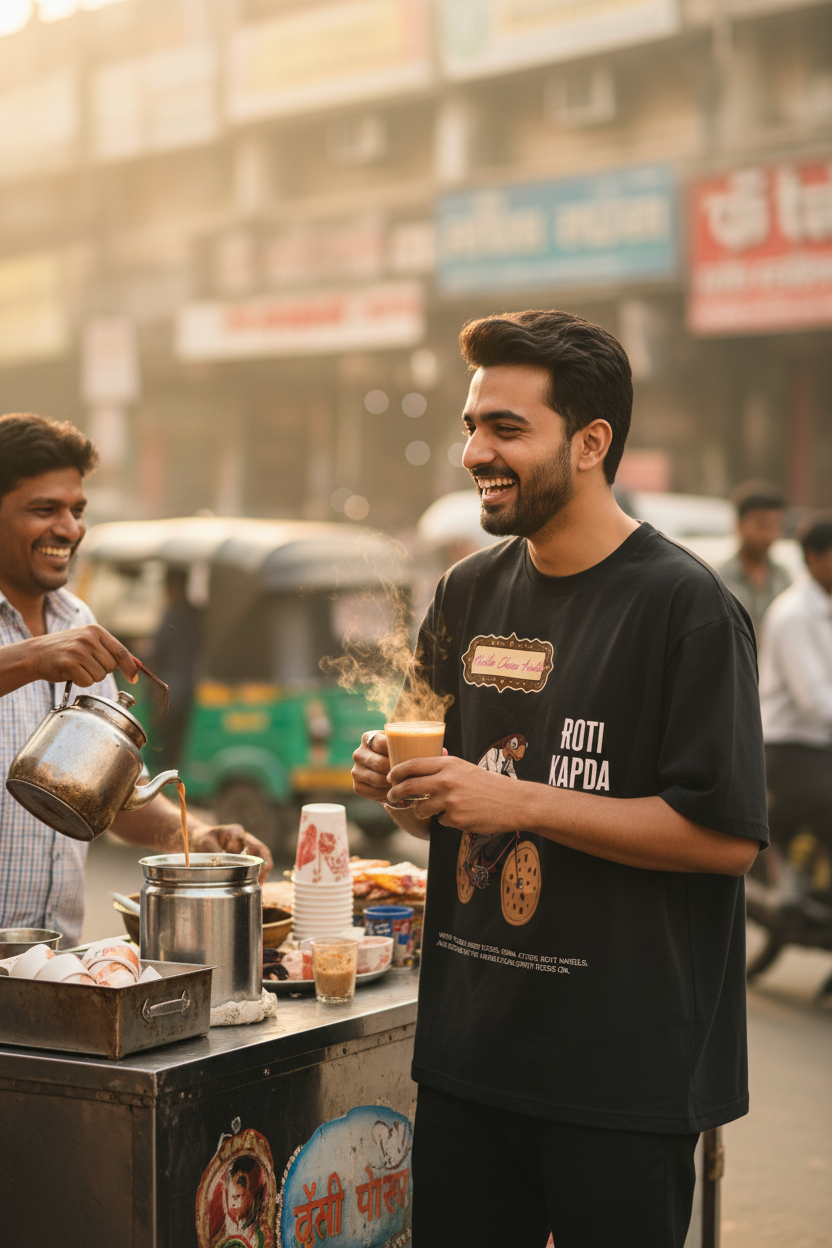 Lifestyle chai stall male