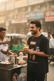 Lifestyle chai stall male