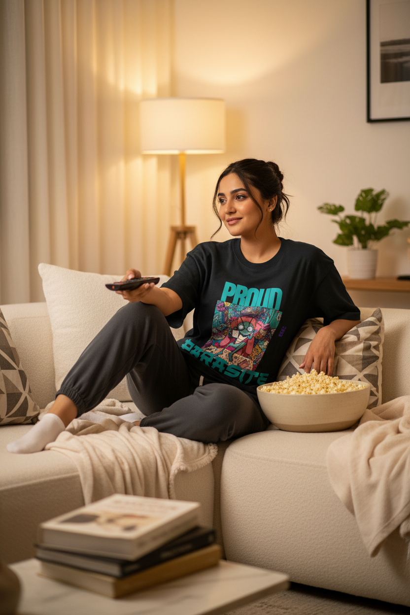 Lifestyle couch potato female