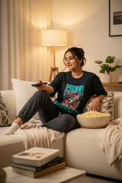 Lifestyle couch potato female