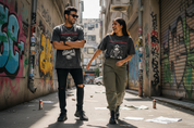 Lifestyle duo street shot