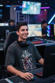 Lifestyle gaming cafe male