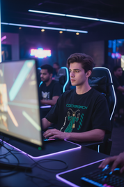 Lifestyle gaming cafe male