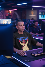 Lifestyle gaming cafe male