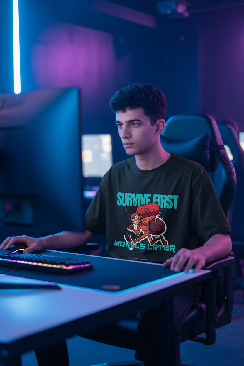 Lifestyle gaming cafe male
