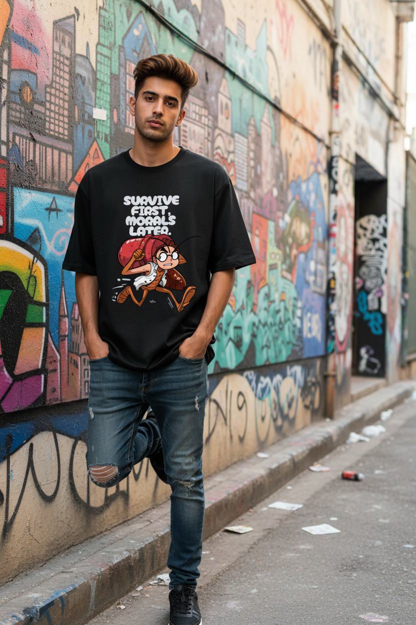 Lifestyle graffiti street male