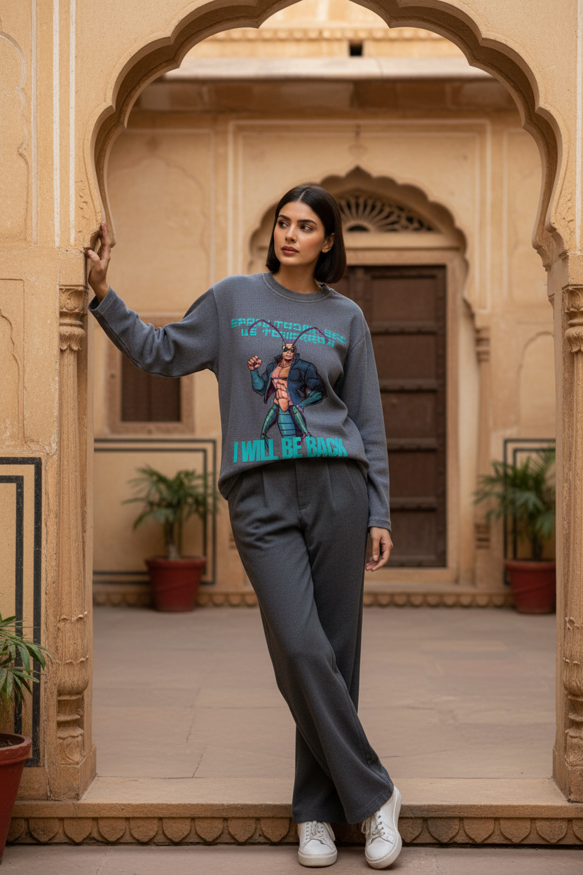 Lifestyle heritage courtyard female