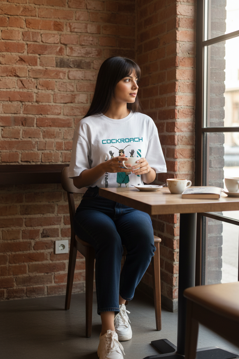 Lifestyle indie cafe female