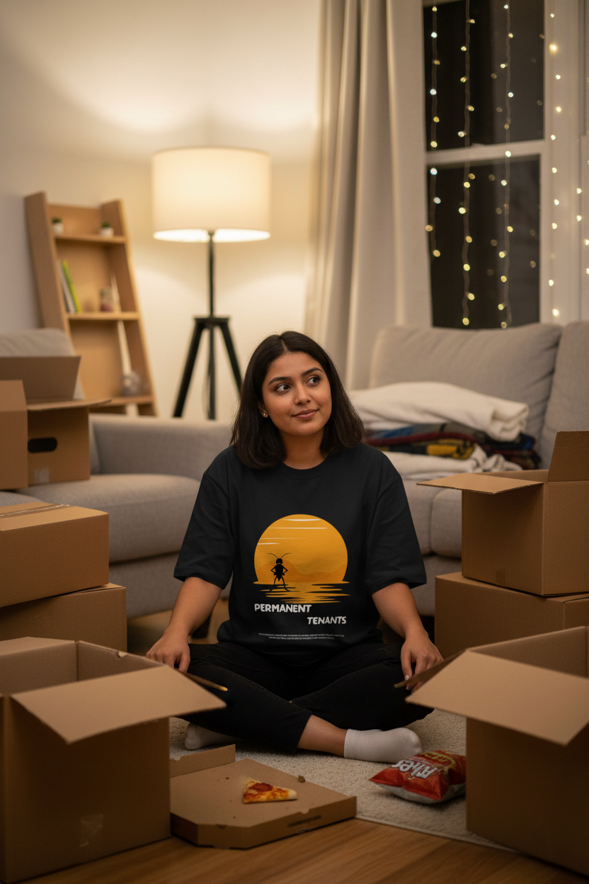 Lifestyle moving day female