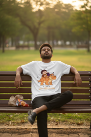 Lifestyle park bench male