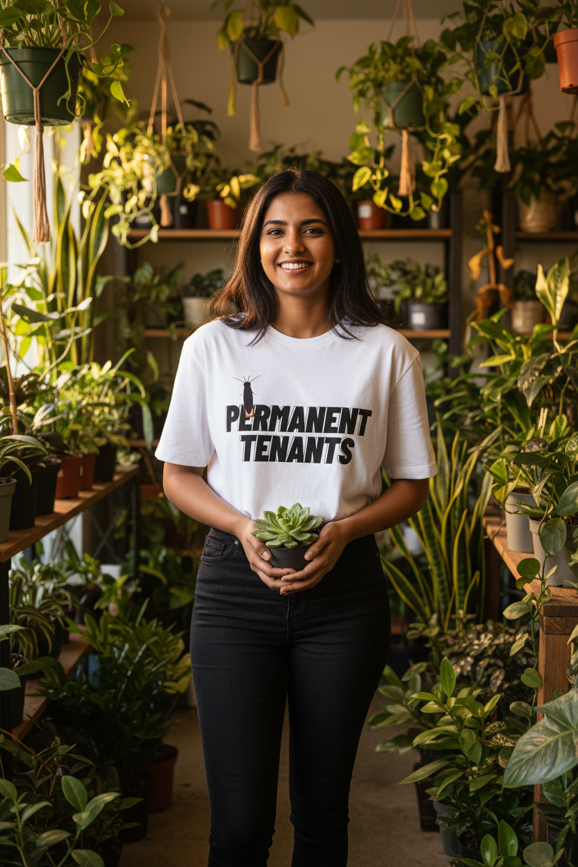 Lifestyle plant shop female