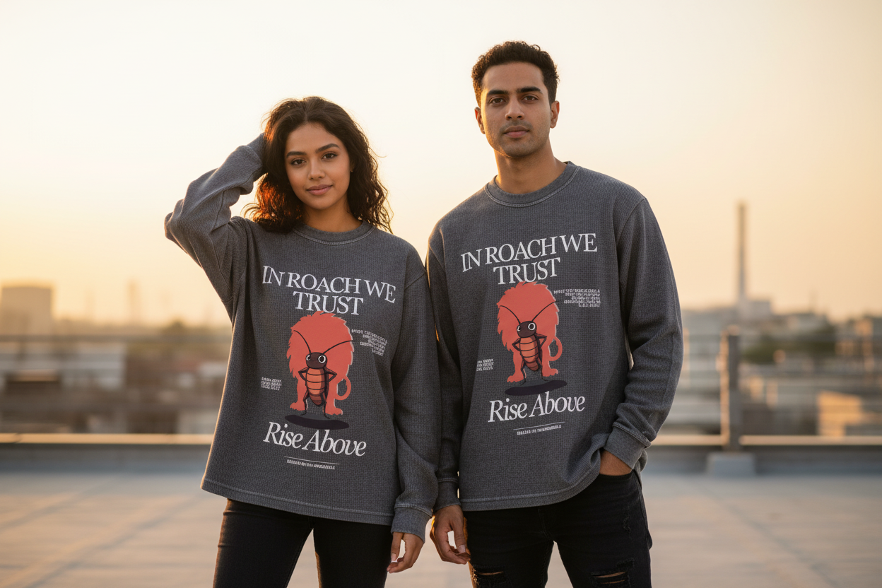 Lifestyle rooftop duo mid-close