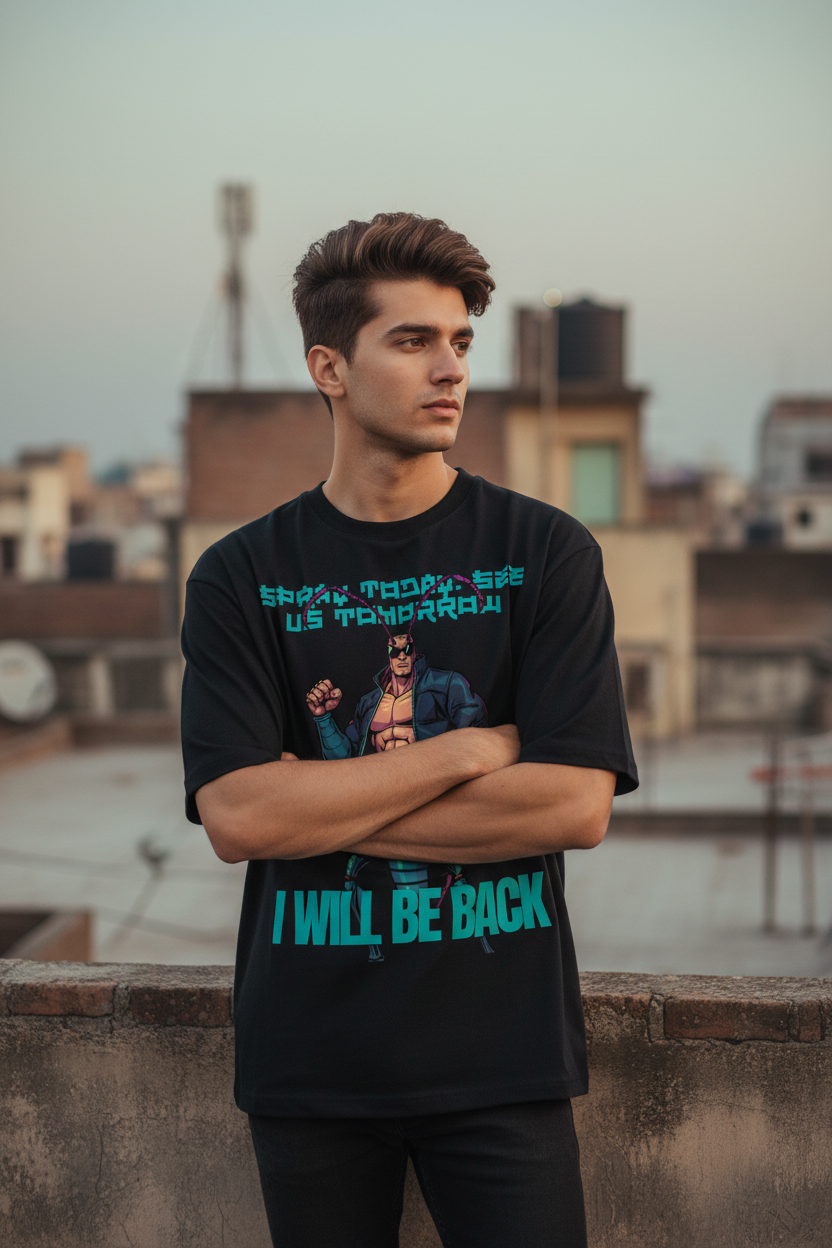 Lifestyle rooftop dusk male