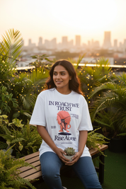 Lifestyle rooftop garden female
