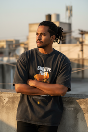 Lifestyle rooftop golden hour male