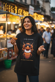 Lifestyle street food female