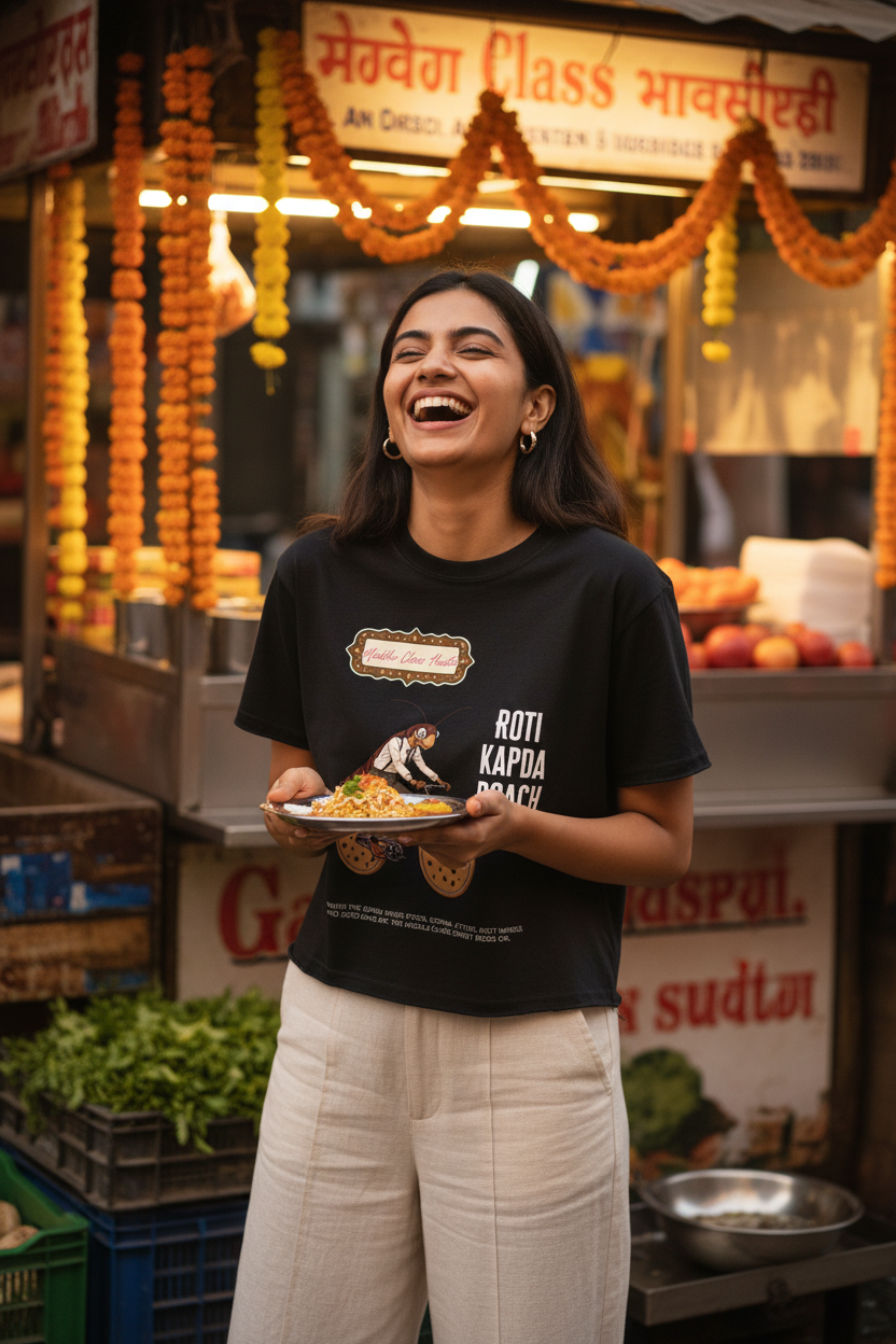 Lifestyle street food female