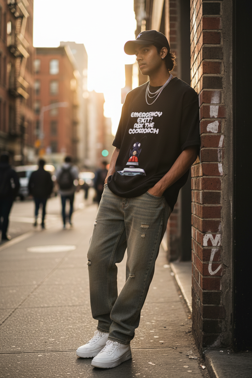 Lifestyle streetwear shot