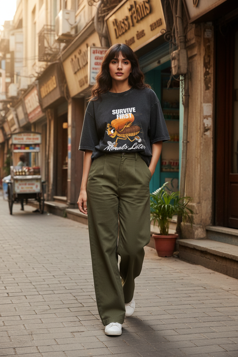 Lifestyle vintage street female