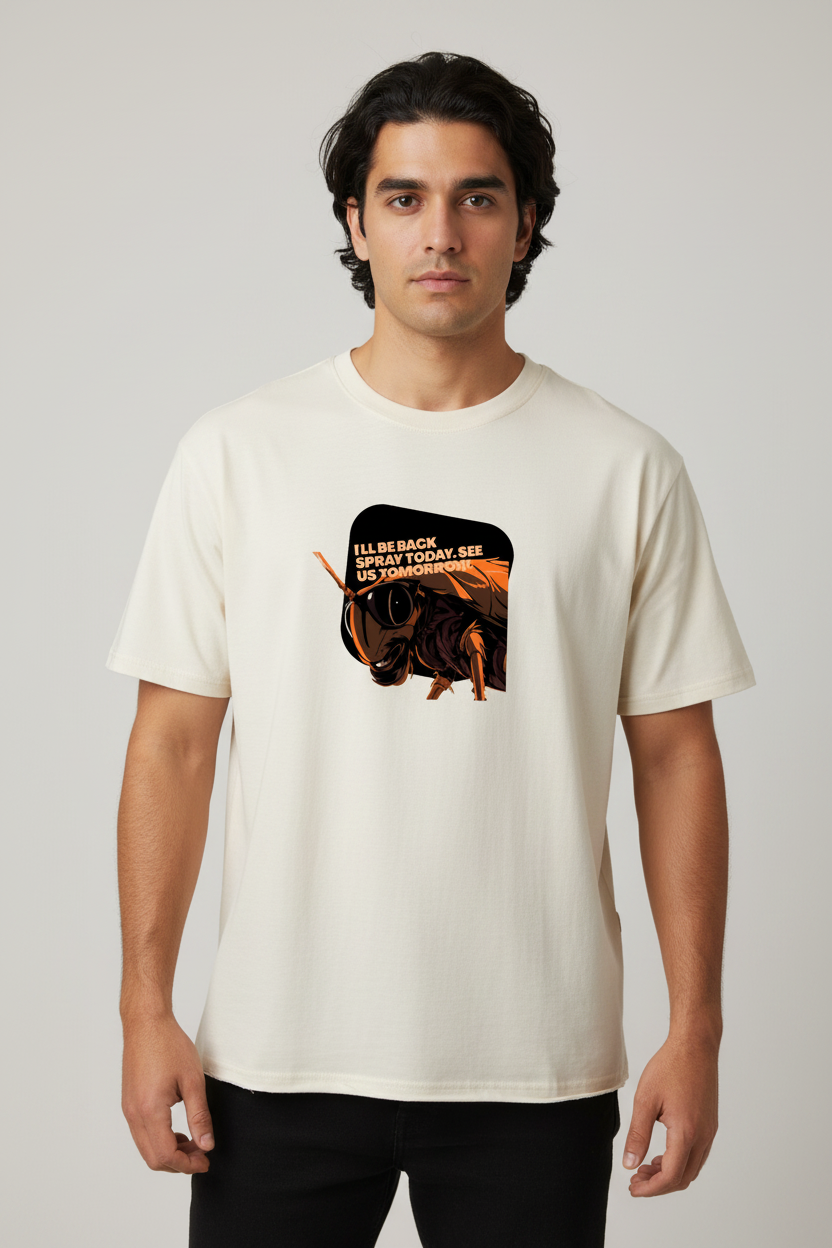Male front view raw hem