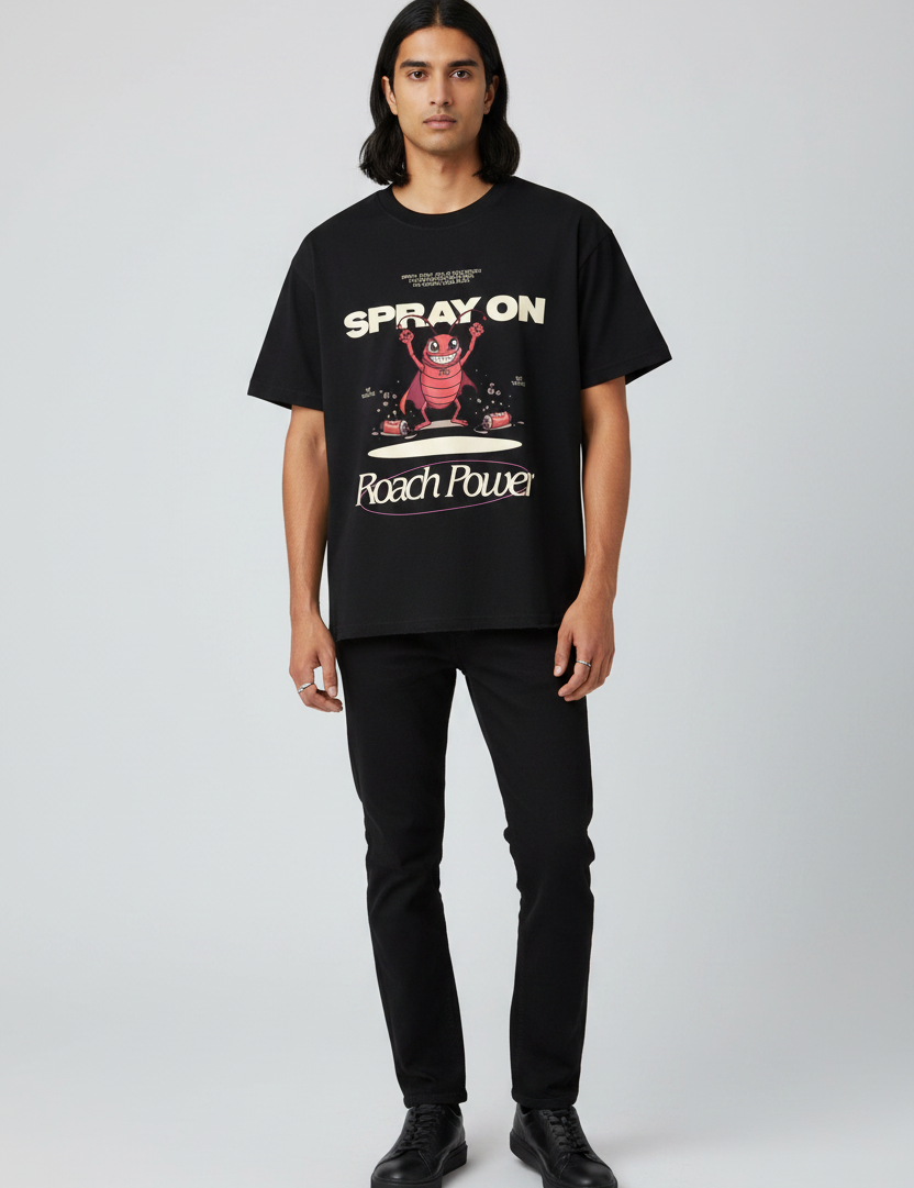 Male front view raw hem