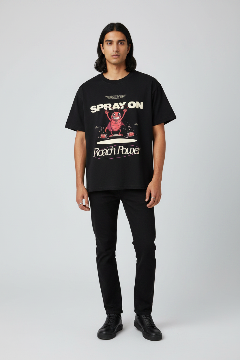 Male front view raw hem
