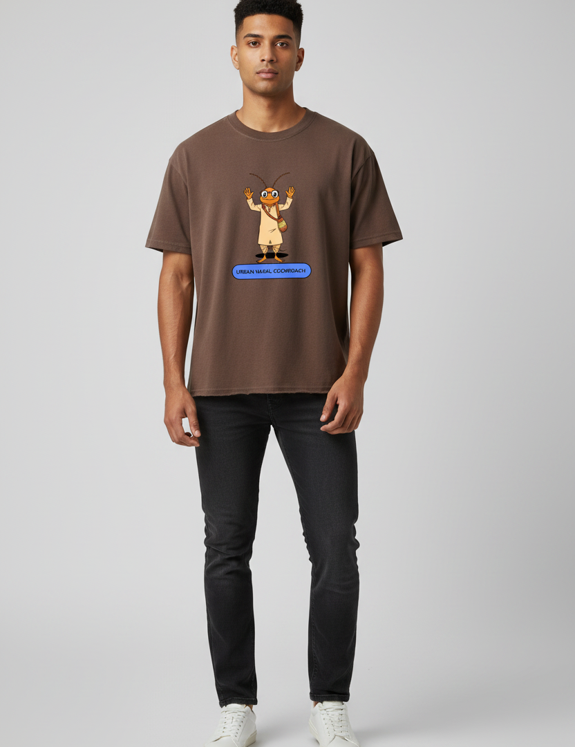 Male front view raw hem