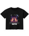 Black Boxy Fit T-shirt Front Design