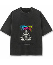 Vintage Fade Wash Oversized T-shirt Front Design