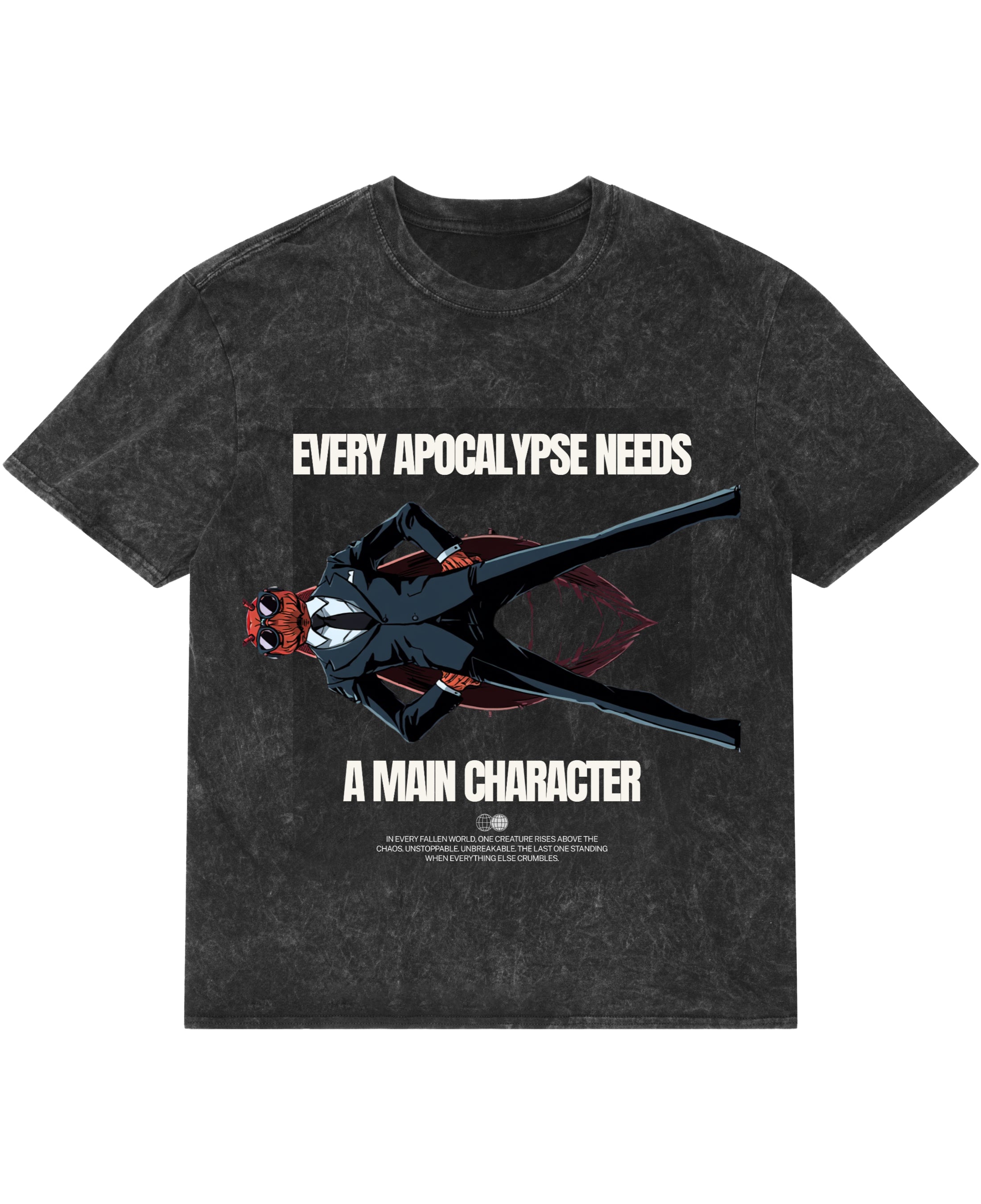 Acidwash Oversized T-shirt Front Design