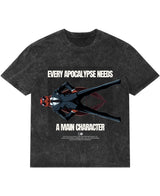 Cockroach Anime - EVERY APOCALYPSE NEEDS A MAIN CHARACTER. (Acid wash Oversized T-shirt Front Design)
