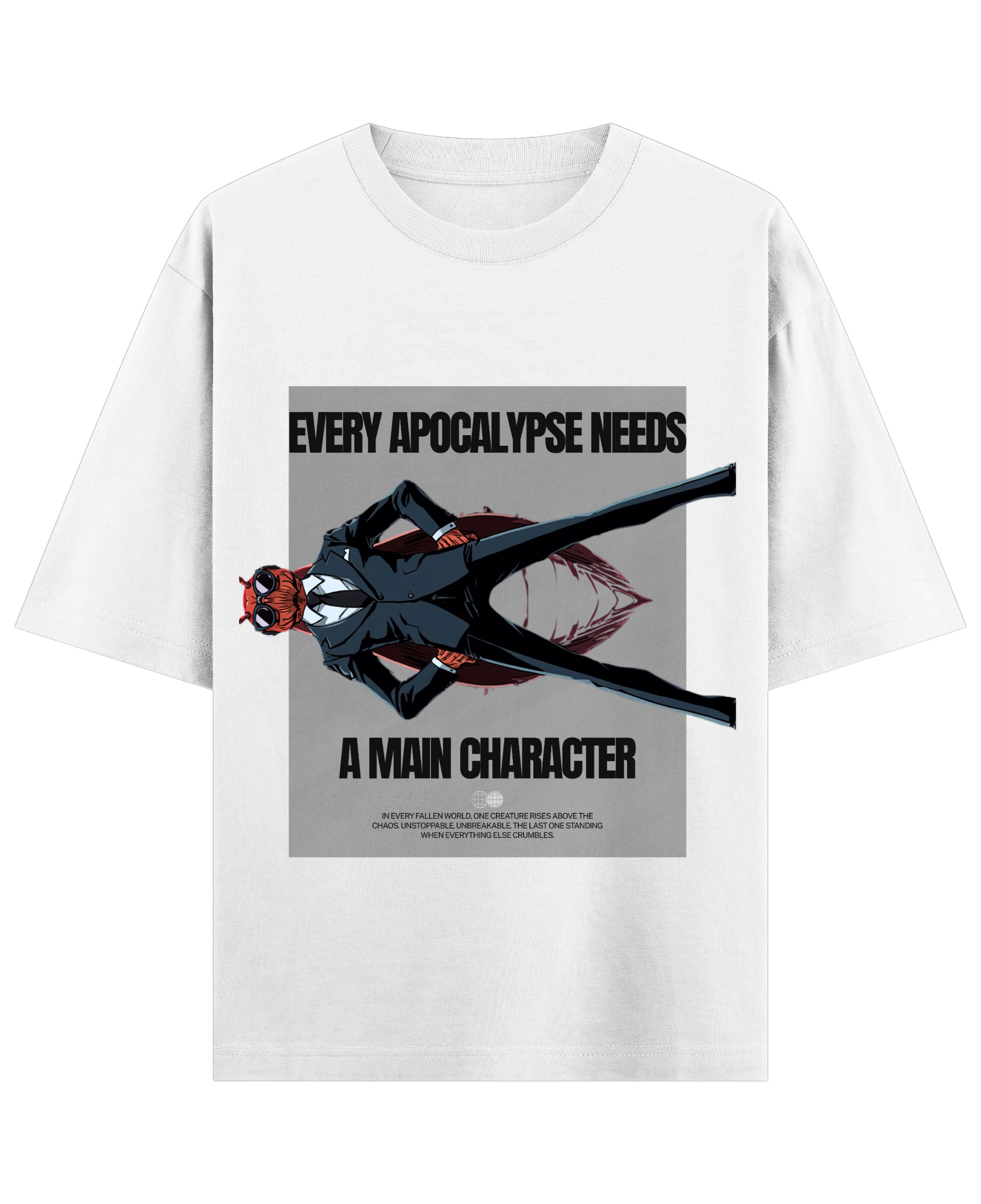 White Oversized T-shirt Front Design