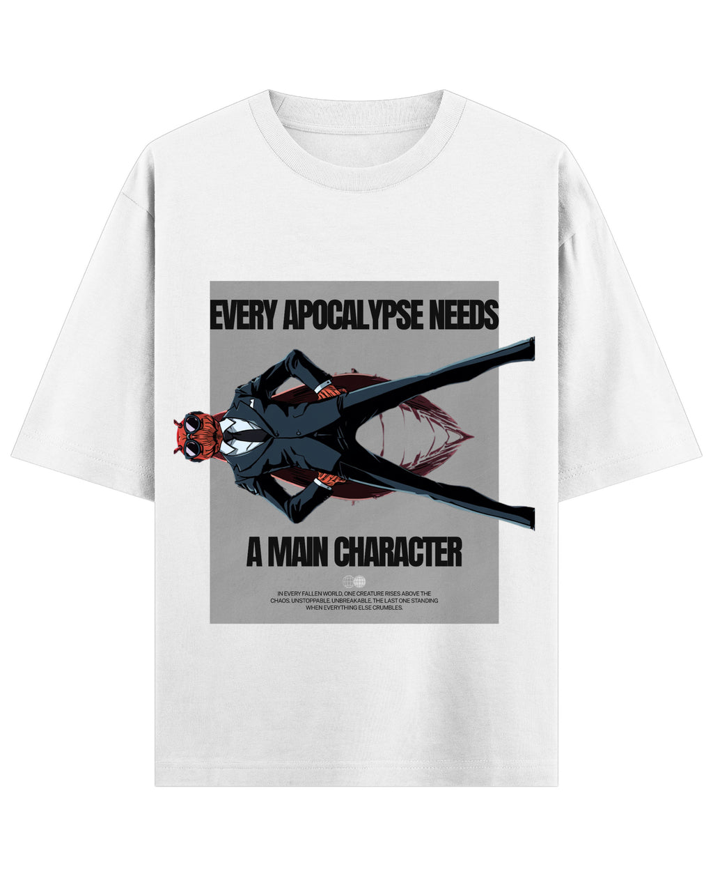 White Oversized T-shirt Front Design