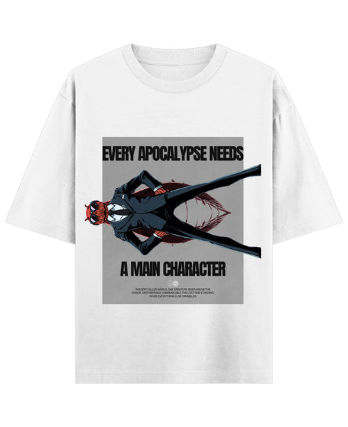 White Oversized T-shirt Front Design