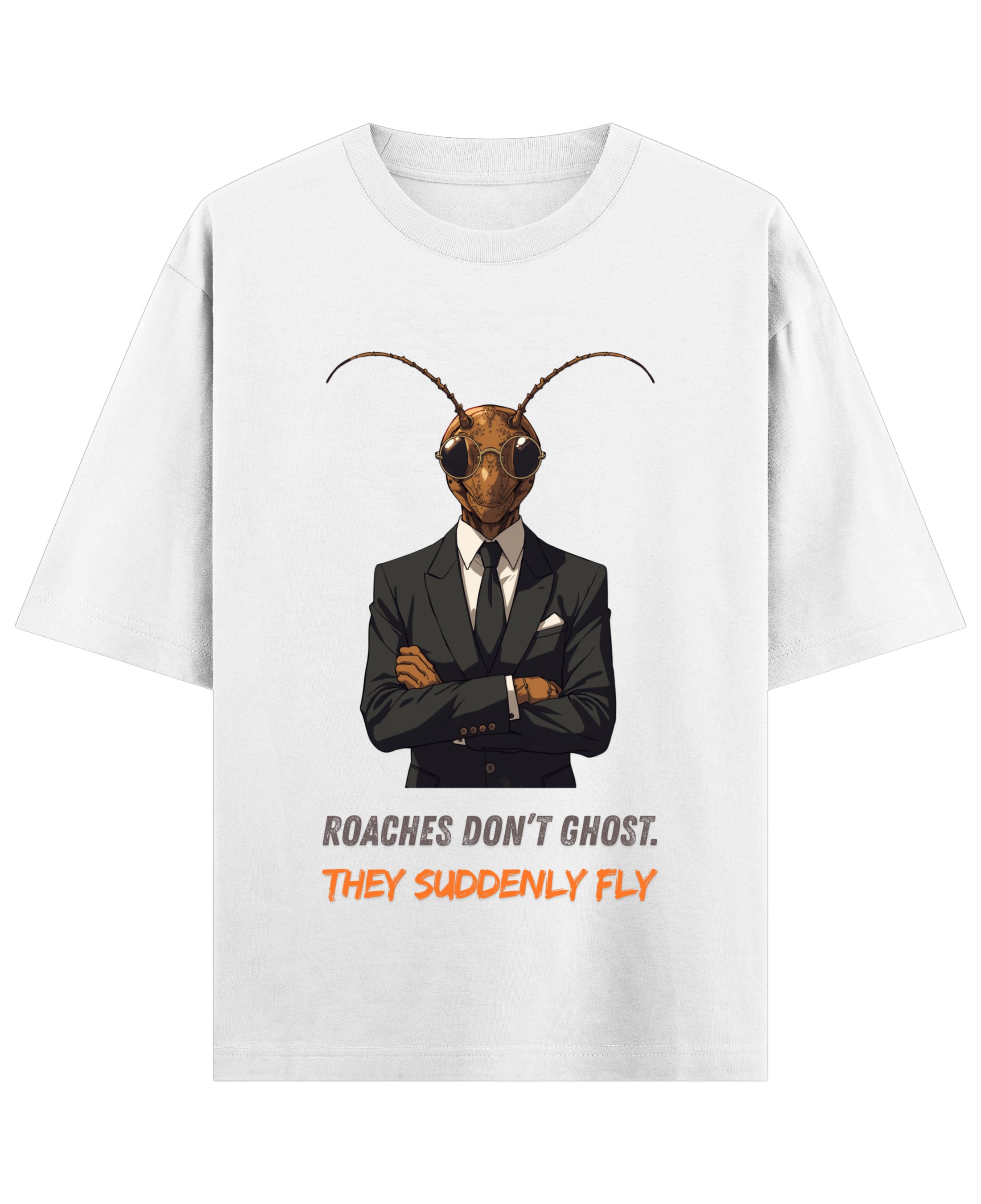 White Oversized T-shirt Front Design
