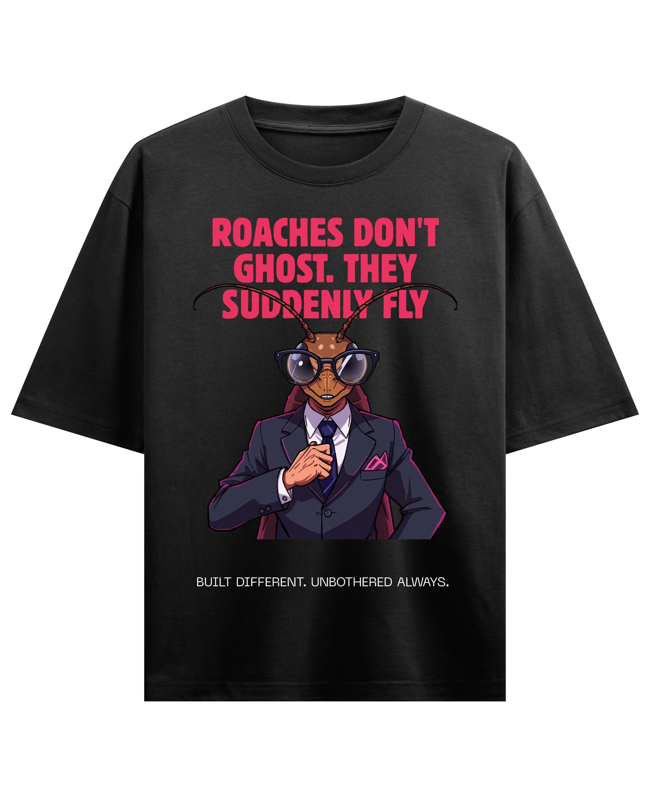 Black Oversized T-shirt Front Design