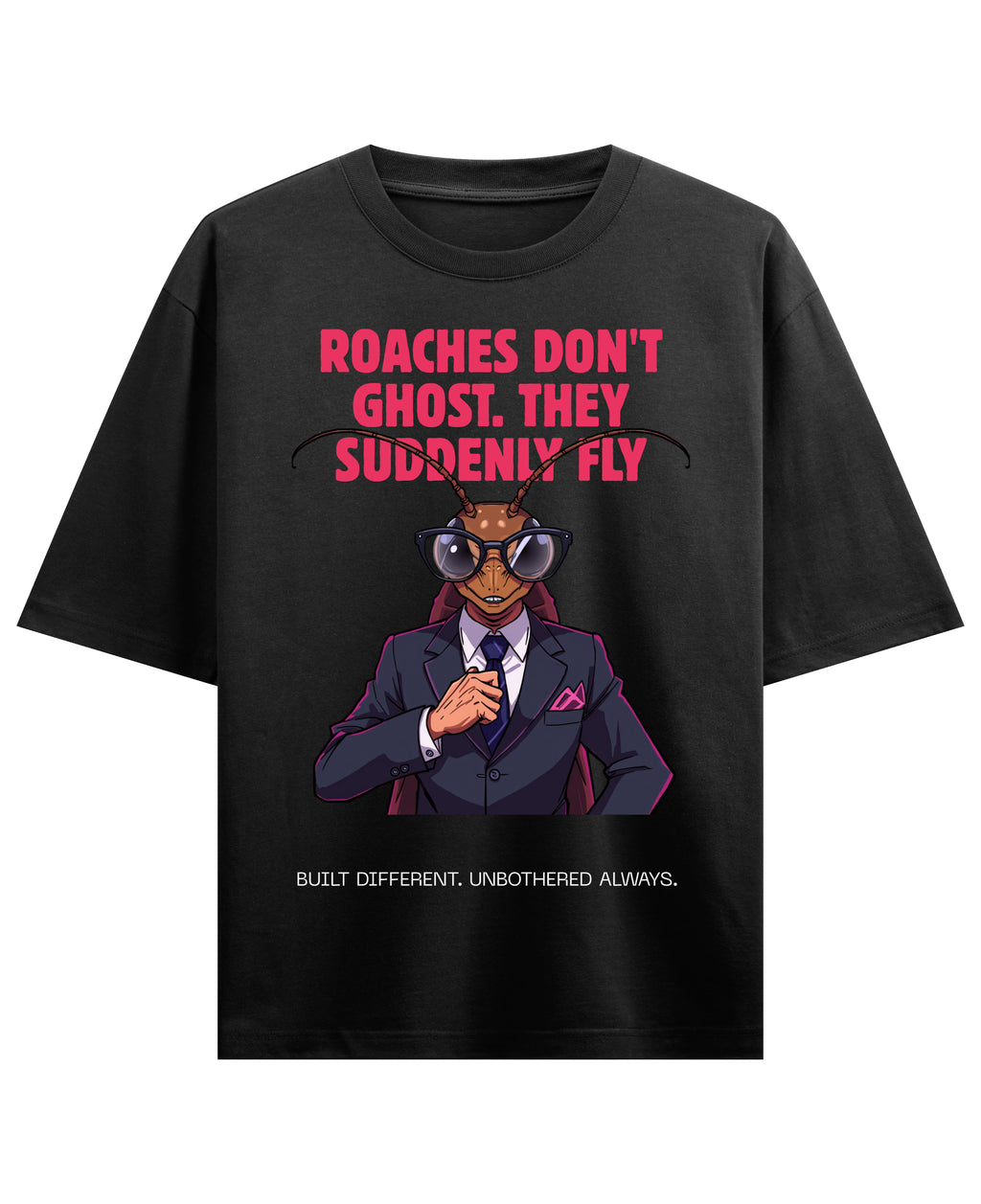 Black Oversized T-shirt Front Design